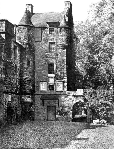 Ferniehirst Castle, Jedburgh, Borders, Skotland, 1924-1926. af Valentine and Sons Ltd
