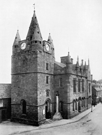Old Tower, Tain, Ross og Cromarty, Skotland, 1924-1926. af Valentine and Sons Ltd