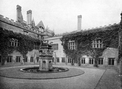 Klostrene, Newstead Abbey, Nottinghamshire, 1924-1926 af Valentine and Sons Ltd