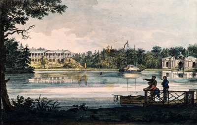 Cameron Gallery på Catherine Palace i Tsarskoye Selo, ca 1820 af Valerian Platonovich Langer