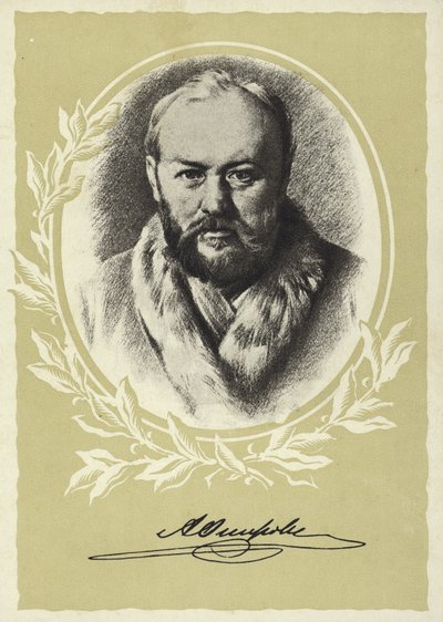 Alexander Ostrovsky, russisk dramatiker af Vasili Grigorevich Perov