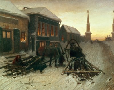 Den sidste værtshus ved byportene af Vasili Grigorevich Perov
