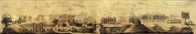 Panoramaudsigt over Tsaritsyno Design, 1776 af Vasili Ivanovich Bazhenov