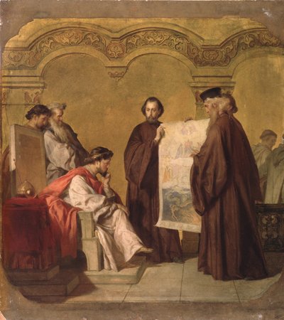 Storhertug Vladimir tager imod ambassadørerne af Vasili Petrovich Vereshchagin