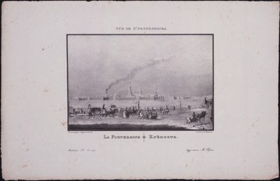 Udsigt over Sankt Petersborg. Peter og Paul fæstningen, 1833 af Vasili Semenovich Sadovnikov