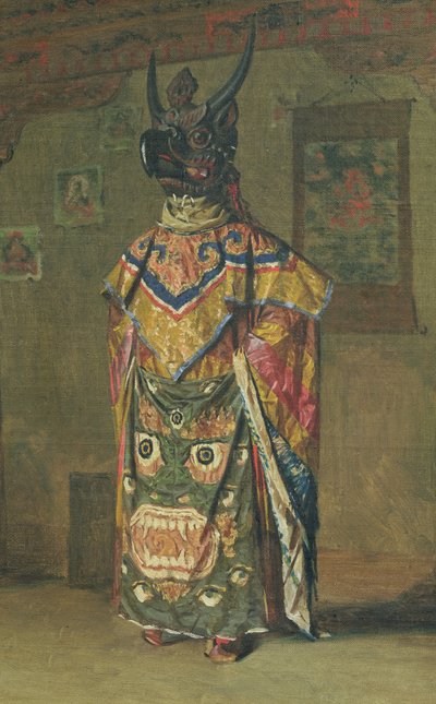 Buddhistisk Lama under ferien i Pemionchi-klostret, 1874-76 af Vasili Vasilievich Vereshchagin