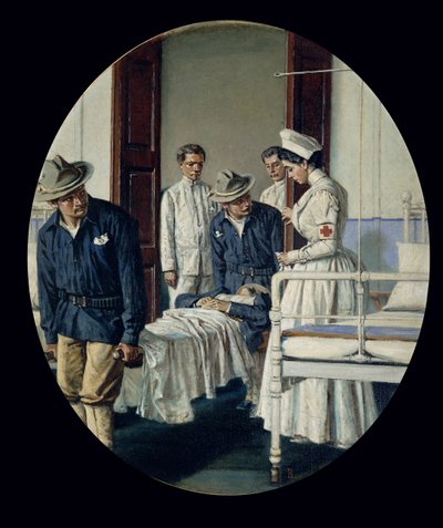 På et militærhospital af Vasili Vasilievich Vereshchagin