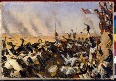 The End of The Battle of Borodino on August 26, 1812 (The End of The Battle of Borodino on August 26). af Vasili Vasilievich Vereshchagin