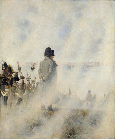 Napoleon Bonaparte - Før Moskva. Venter på deputationen af boyars par Vereshchagin, Vasili Vasilyevich (1842-1904). Olie på lærred af Vasili Vasilievich Vereshchagin