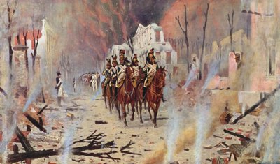 Tilbage til Peters Palads (farvelitografi) af Vasili Vasilievich Vereshchagin
