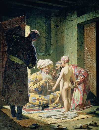 Salg af en barneslave af Vasili Vasilievich Vereshchagin