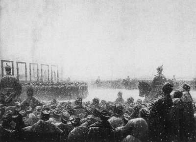 Henrettelsen af terroristerne i Rusland, 1884-1885 af Vasili Vasilievich Vereshchagin