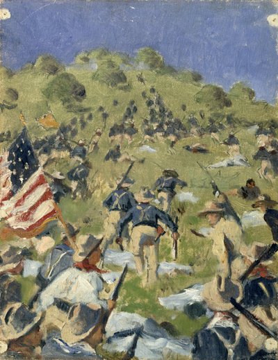 Theodore Roosevelt tager Saint-Juan Heights af Vasili Vasilievich Vereshchagin