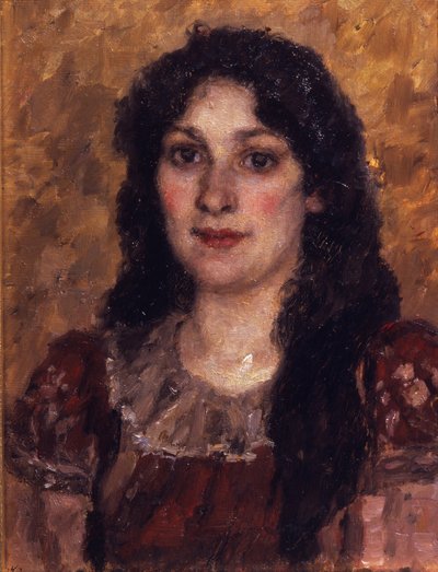 Portræt af kunstnerens hustru, 1888 af Vasilij Ivanovic Surikov