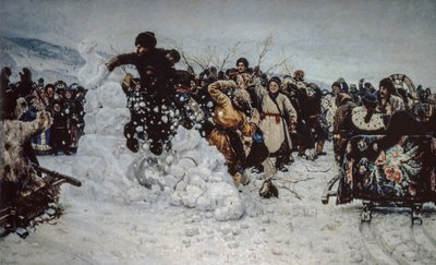 Lumimyrsky linnoituksen päällä af Vasilij Ivanovic Surikov