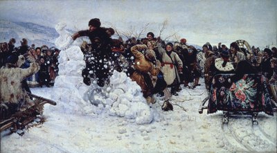 Storm of Snow Fort, 1891 af Vasilij Ivanovic Surikov