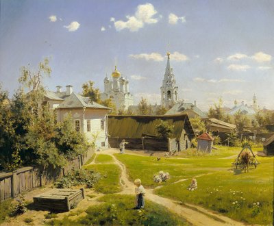 Moskva gårdhave af Vasily Polenov