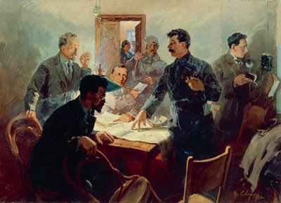Staben ved Oktoberrevolutionen 1917 af Vasily Semyonovich Svarog