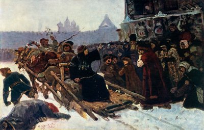 Boyar Morozova en undersøgelse, 1881, 1965. af Vasily Surikov
