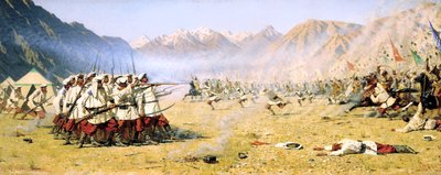 Et pludseligt angreb, 1871 af Vasily Vereshchagin