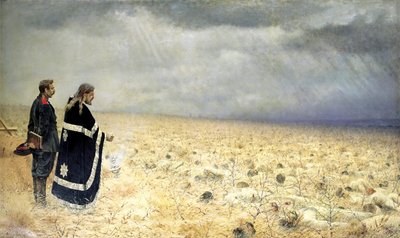 The Vanquished, Requiem, c1877-c1878 af Vasily Vereshchagin