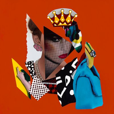 A bit of a Drama Queen, 2019 (Akryl på træ) af Vaskeen Vaskeen