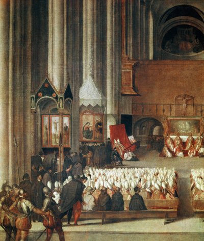 Forsamlingen af Rådet i Trent af Venetian School