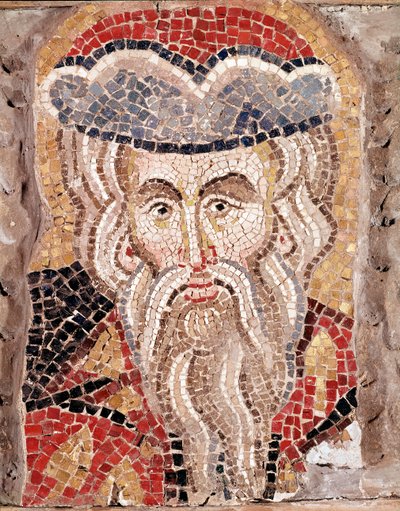 Hovedet af en profet (mosaik af Veneto Byzantine School