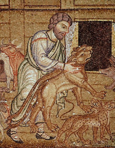 Noas liv, arken (mosaikdetalje af Veneto Byzantine School