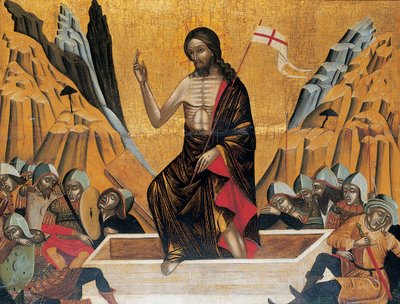 Opstandelsen, Venedig eller Kreta, ca. 1500 af Veneto Cretan School