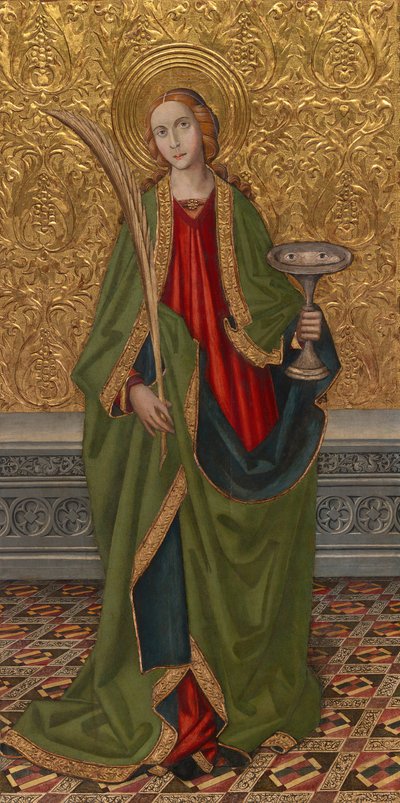 Saint Lucy, omkring 1500 af Vergós Workshop