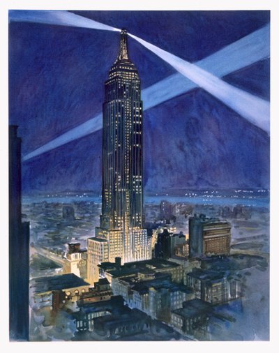Empire State Building, udgivet af William Edwin Rudge af Vernon Howe Bailey
