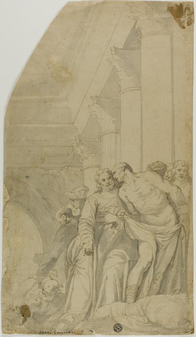 Kristus helbreder de syge ved Bethesda-dammen af Veronese (Paolo Caliari)