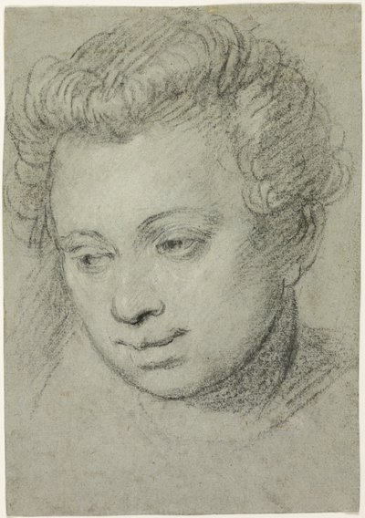 Hovedet af en kvinde af Veronese (Paolo Caliari)