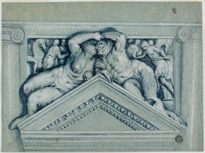 Overdør med Satyr og Satyrinde af Veronese