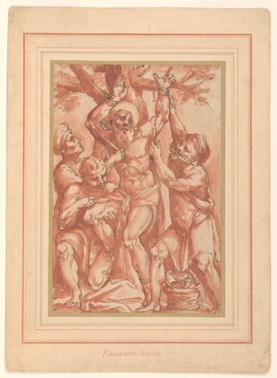 St. Bartholomews martyrium af Vespasiano Strada