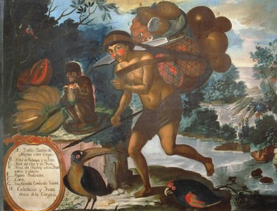 Yumbo Indian of Naymas (olie på lærred) af Vicente Alban