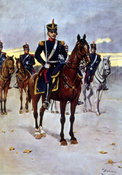 Den argentinske hær bereden grenadier officer af Vicente Blasco Ibanez