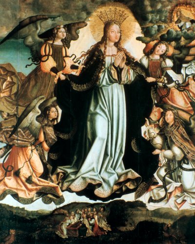 Jomfruens himmelfart, c1491-1518 af Vicente Gil