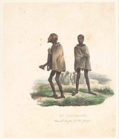 Beklædning af beboerne i King George Sound (det vestlige Australien) Nlle. Hollande. Naturels du port du Roi Georges (titel på objektet) Voyage of Discovery of the Astrolabe (serietitel) Voyage de découvertes de l