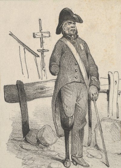 Soldat med pegleg, midten af 1800-tallet. af Victor Adam