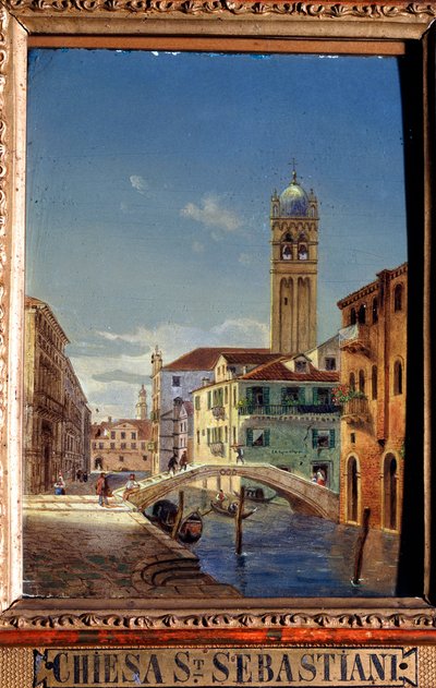 San Sebastianos kirke, 1800-tallet. af Victor Adam