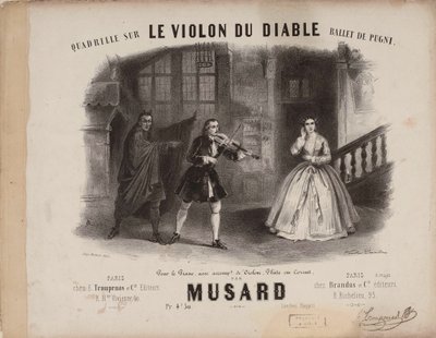 Quadrille til Le Violon du Diable af Cesare Pugni, ca. 1849. af Victor Coindre