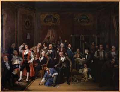 Hugues Bouffe i loungen i Theatre des Varietes af Victor Darjou