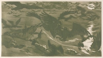 Rovfugle, 1893. af Victor Emile Prouve