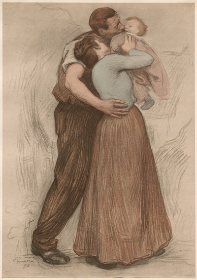 Kysset, 1898. af Victor Emile Prouve