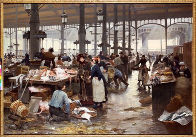 Fiskehallen ved Centralmarkedet af Victor Gabriel Gilbert
