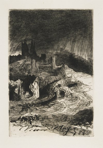 Landskab, 1868 af Victor Hugo