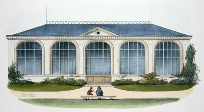 Orangeriet i Bellombre (Bourgogne) illustration fra 