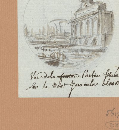 De Aqua Paolo, der Brunnen auf dem Janiculus af Victor Jean Nicolle